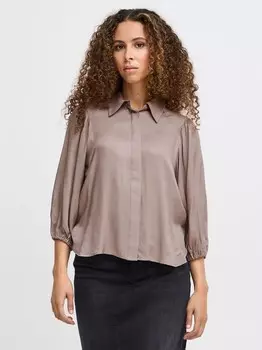 Блуза с длинными рукавами ihcolorada sh Ichi, коричневый