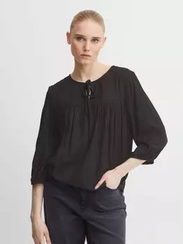 Блуза с длинными рукавами ihselis Ichi, черный