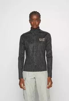 Блуза с длинными рукавами KITZBUHEL EA7 Emporio Armani, черный