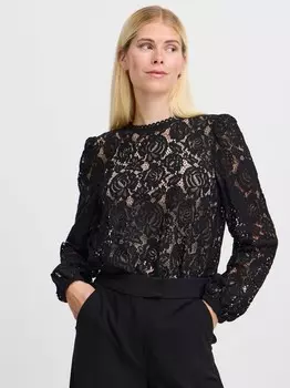Блуза с длинными рукавами от bxgilace B.Young, черный