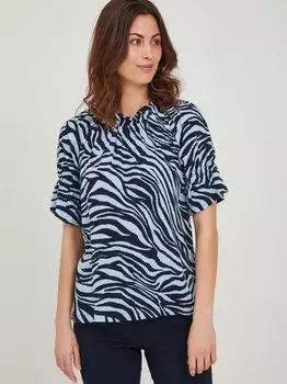 Блуза с коротким рукавом fralzebra Fransa, синий