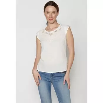 Блуза с коротким рукавом Koroshi 2312BL32, белый