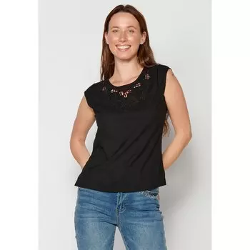 Блуза с коротким рукавом Koroshi 2312BL32, черный