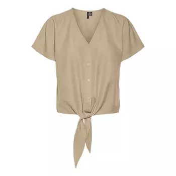 Блуза с коротким рукавом Vero Moda Melony, бежевый