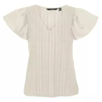 Блуза с коротким рукавом Vero Moda Naja, бежевый