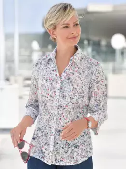 Блуза с короткими рукавами Classic Basics, цвет Rot-Gemustert