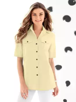 Блуза с короткими рукавами Classic Basics, желтый