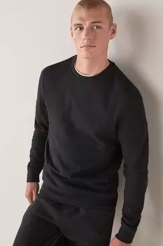 Блуза с круглым вырезом Next, черный