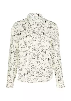 Блуза s.Oliver BLACK LABEL, экрю