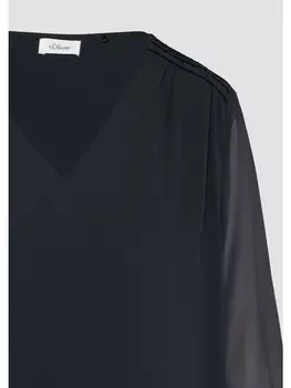 Блуза s.Oliver BLACK LABEL Bluse 3/4 Arm, синий