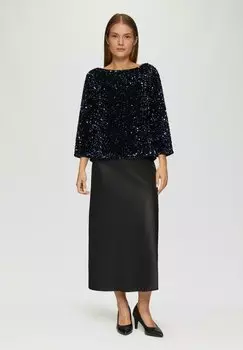 Блуза s.Oliver BLACK LABEL, темно-синий