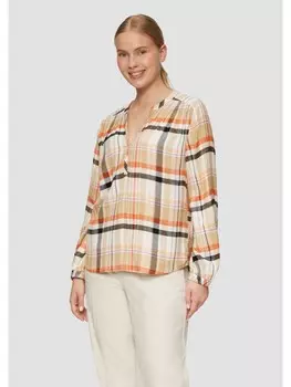 Блуза s.Oliver Bluse langarm, цвет Mehrfarbig-orange