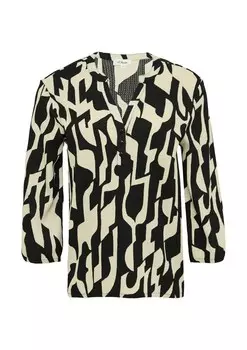 Блуза s.Oliver, цвет Beige/Black