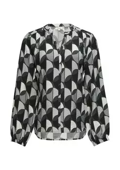 Блуза s.Oliver, цвет Grey/Dark grey