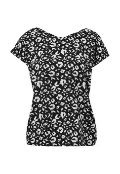 Блуза s.Oliver, цвет Mottled Black