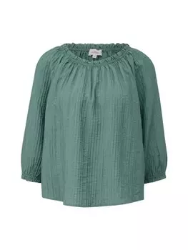 Блуза S.OLIVER RED LABEL Langarmbluse, цвет petrol