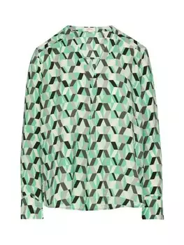 Блуза S.OLIVER RED LABEL Langarmbluse, зеленый