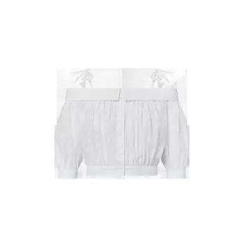 Блуза с открытыми плечами Monogram Fil Coup Louis Vuitton, белый