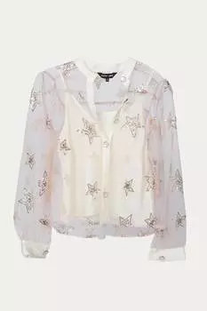 Блуза с пайетками Star Burst в нежно-розовом цвете SISTER JANE