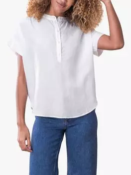 Блуза с полупланкой Celtic & Co., мел