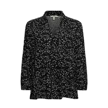 Блуза с принтом Esprit, черный