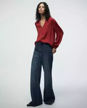 Блуза с пуговицами Sfera, красный