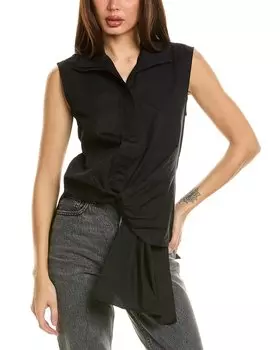 Блуза с узлом Arias, черный