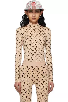 Блуза с водолазкой All over moon Marine Serre, цвет tan moon