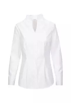 Блуза с воротником-боколкой черная роза Seidensticker, белый