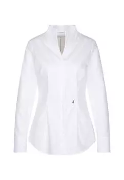 Блуза с воротником-боколкой черная роза Seidensticker, белый