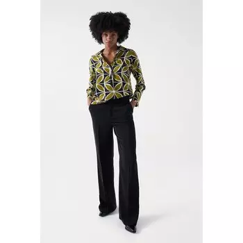 Блуза Salsa Jeans Retro Geometric Print Long, желтый