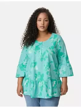 Блуза SAMOON 3/4 Arm, цвет atmosphere gemustert