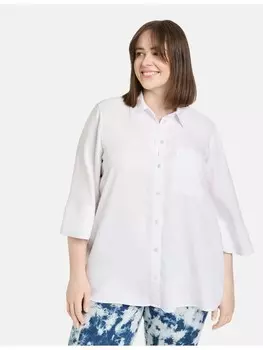 Блуза SAMOON Langarm, белый