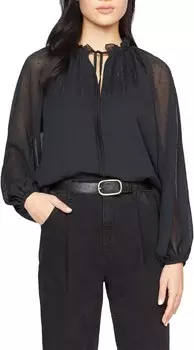 Блуза Sanctuary Live It Up Volume Blouse, черный