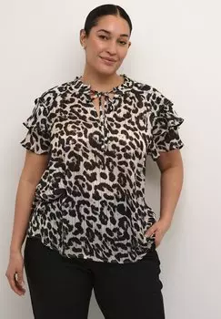Блуза SAPHIA Kaffe Curve, черный