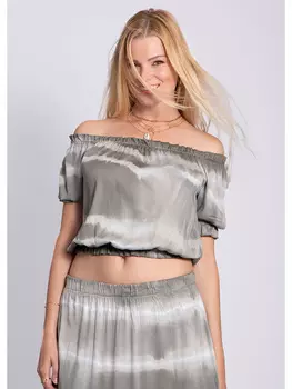 Блуза SASSYCLASSY, цвет Grau/Wei