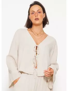 Блуза SASSYCLASSY njacke, бежевый