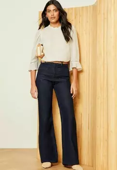 Блуза SCALLOP PINTUCK FLUTE SLEEVE REGULAR FIT Love & Roses, белый