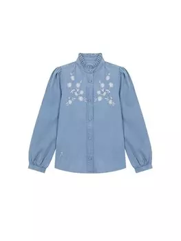 Блуза Scalpers, синий джинсовый