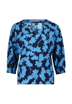 Блуза SCHLUPF MIT PRINT Betty & Co, синий
