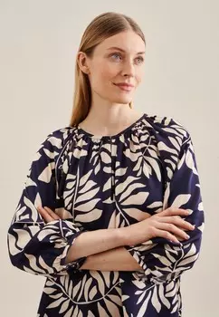 Блуза SCHWARZE ROSE Seidensticker, синий