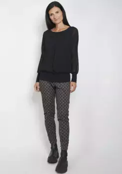 Блуза Seidel Moden с длинными рукавами, СДЕЛАНО В ГЕРМАНИИ, черный