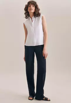 Блуза Seidensticker Hemd Slim Fit, белый