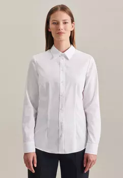 Блуза Seidensticker Hemd Slim Fit, белый