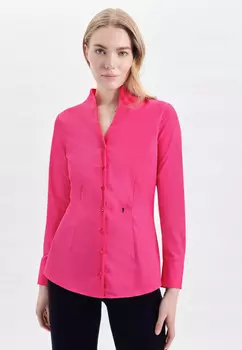 Блуза Seidensticker Kelchkragen Slim Fit, цвет Rosa/Pink
