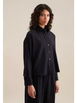 Блуза Seidensticker Oversized, темно-синий