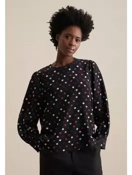 Блуза Seidensticker Regular, черный