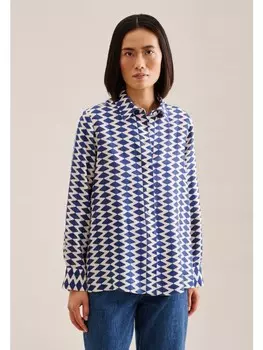 Блуза Seidensticker Regular, цвет mittelblau