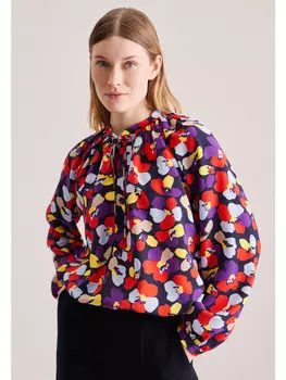 Блуза Seidensticker Regular, темно-синий