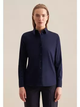 Блуза Seidensticker Regular, темно-синий